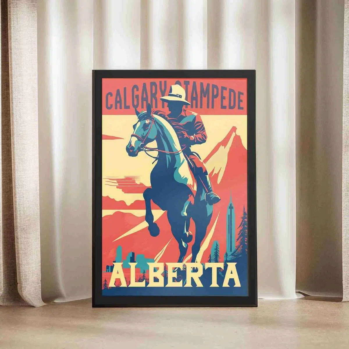 Alberta Calgary Stampede Framed Poster