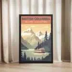 British Columbia Welcome To Adventure Framed Poster