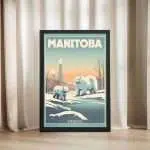 Manitoba Churchill Framed Poster