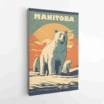 Manitoba Polar Bears Canvas