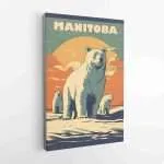 Manitoba Polar Bears Canvas