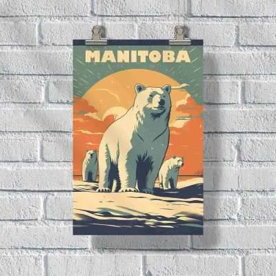 Manitoba Polar Bears Poster