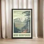 NEW HAMPSHIRe Granite State Framed Poster