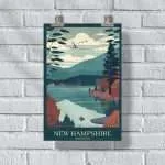 NEW HAMPSHIRe Lakes Region Poster