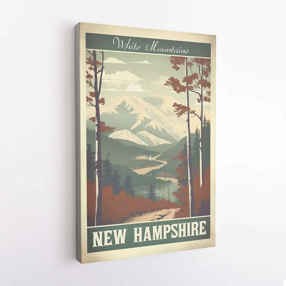 NEW HAMPSHIRe White Mountains Canvas