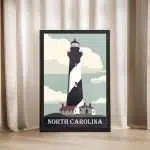 NORTH CAROLINA Framed Poster