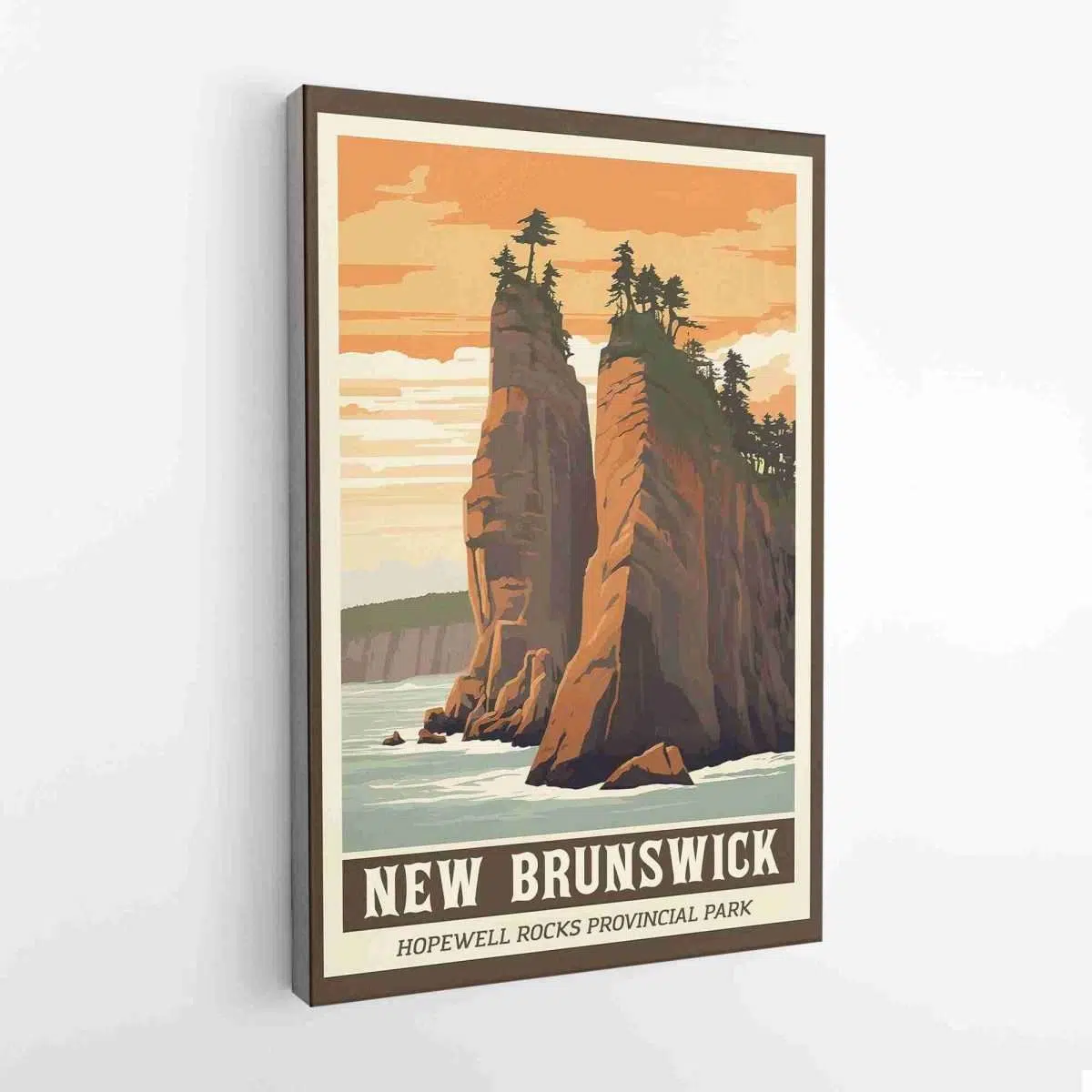 New Brunswick Hopewell Rocks Provincial Park Canvas