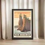 New Brunswick Hopewell Rocks Provincial Park Framed Poster