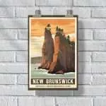 New Brunswick Hopewell Rocks Provincial Park Poster