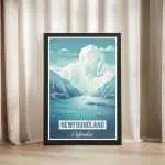 Newfoundland And Labrador Iceberg Framed Poster