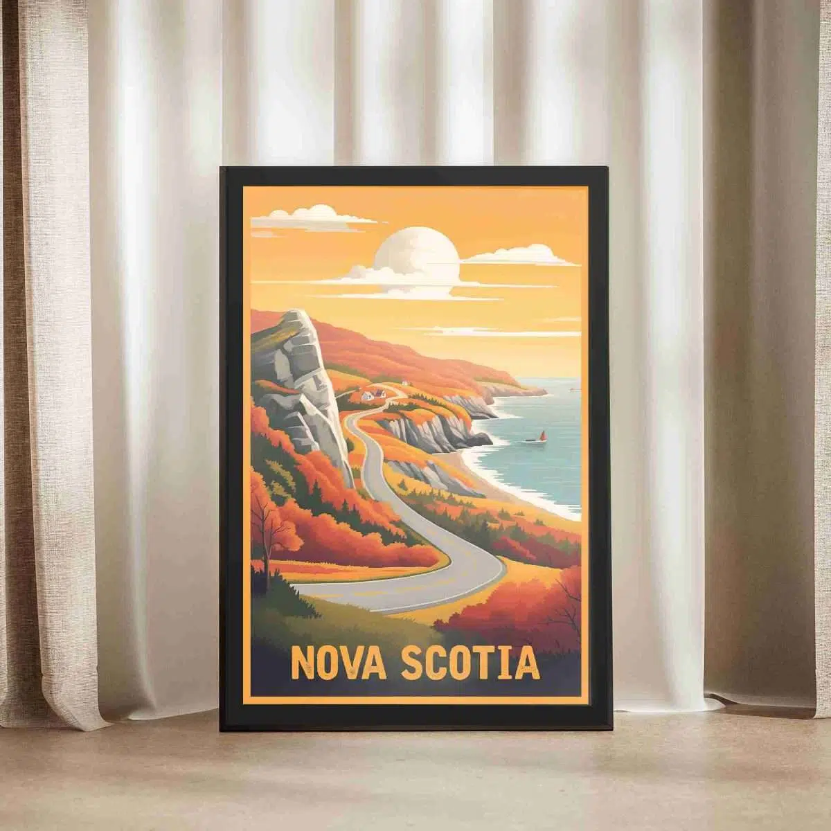 Nova Scotia Cape Breton Highlands Framed Poster