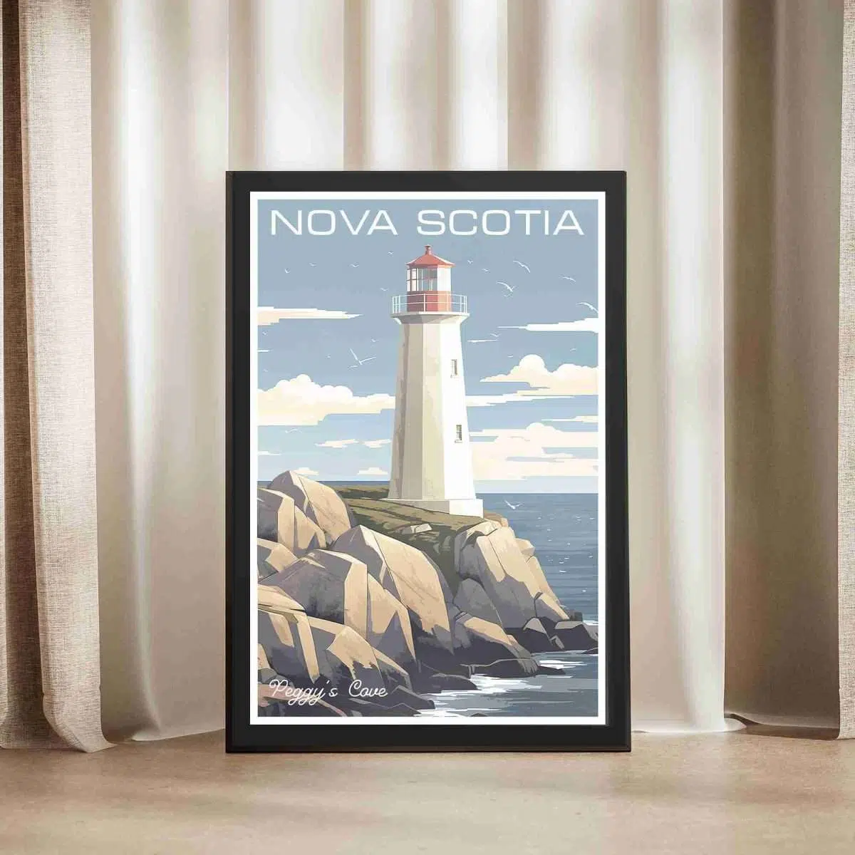 Nova Scotia Peggy's Cove Framed Poster