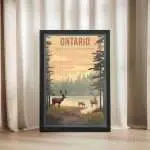 Ontario Algonquin Provincial Park Framed Poster