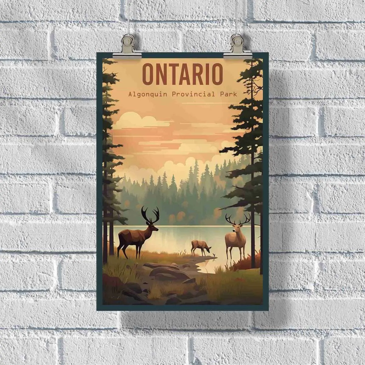 Ontario Algonquin Provincial Park Poster