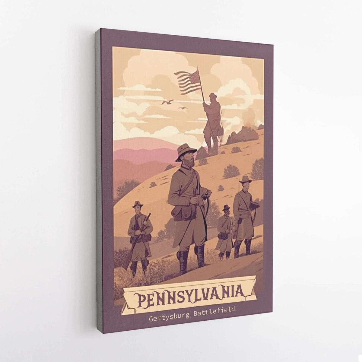 Pennsylvania Gettysburg Battlefield Canvas