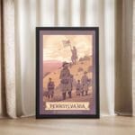 Pennsylvania Gettysburg Battlefield Framed Poster