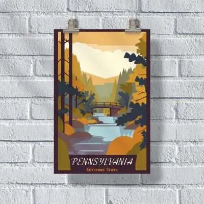 Pennsylvania Keystone State 2 Poster