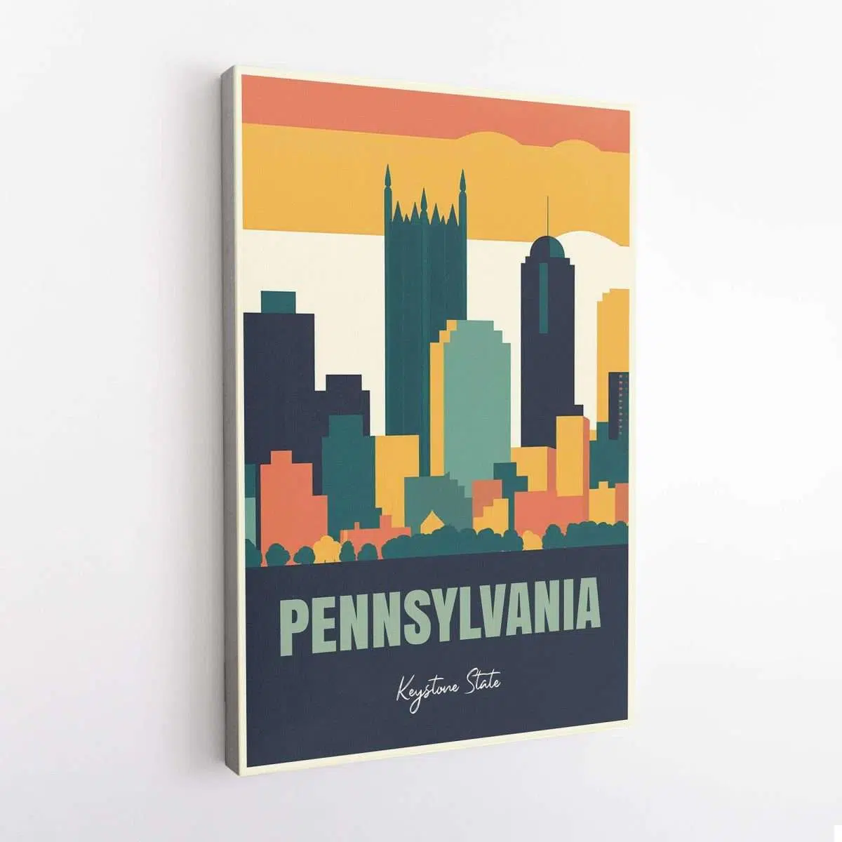 Pennsylvania Keystone State Canvas