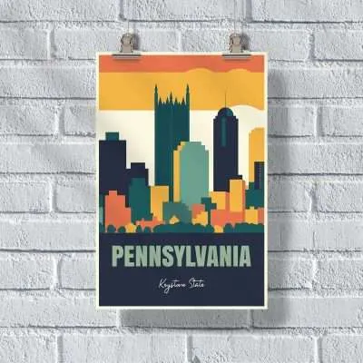 Pennsylvania Keystone State Poster