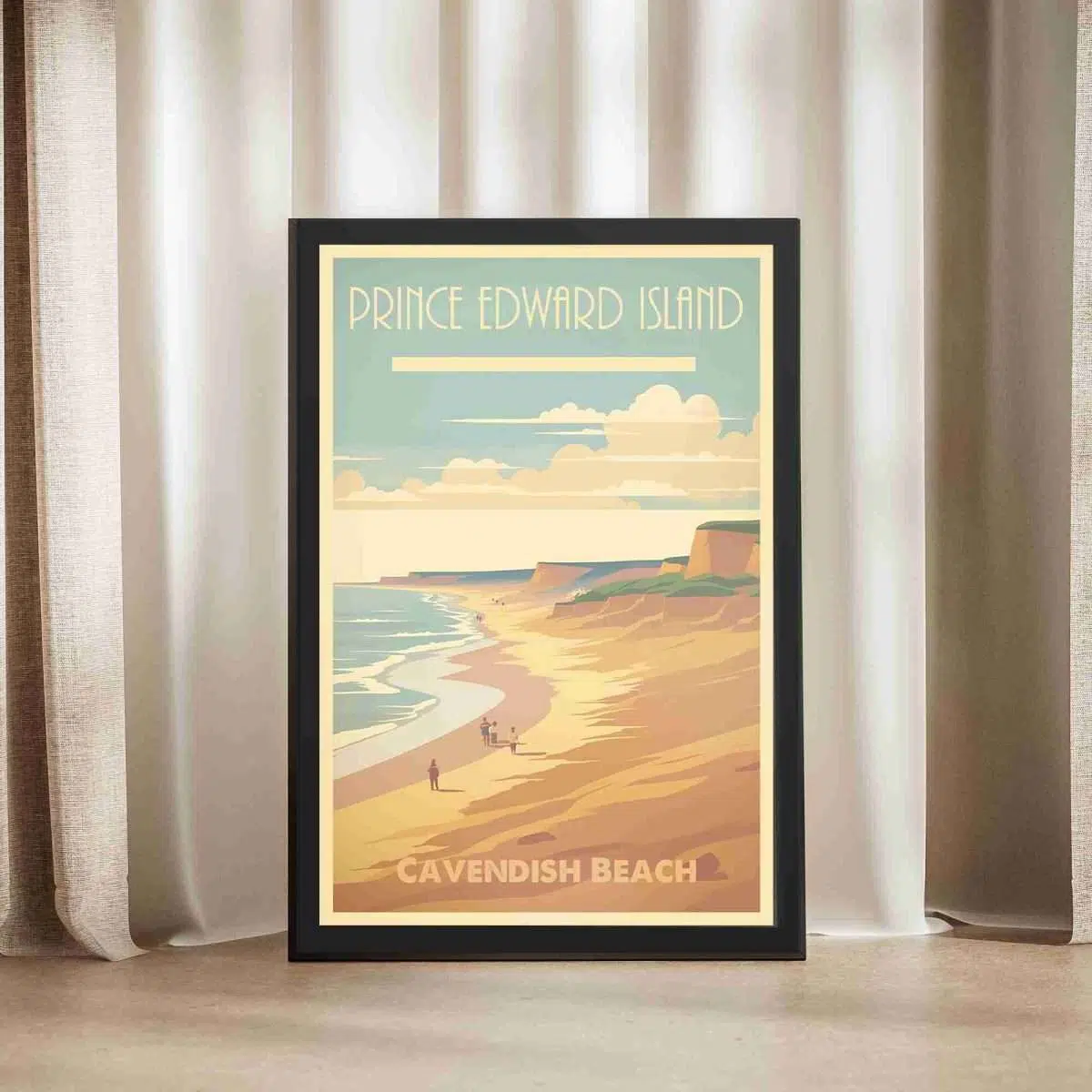 Prince Edward Island Cavendish Beach Framed Poster