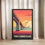 Prince Edward Island Confederation Bridge Framed Poster