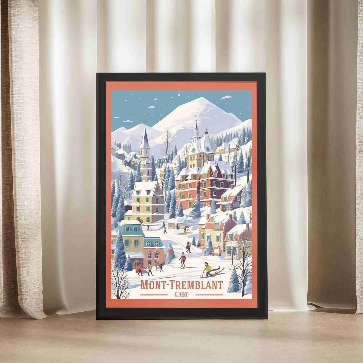 Quebec Mont Tremblant Framed Poster