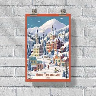 Quebec Mont Tremblant Poster