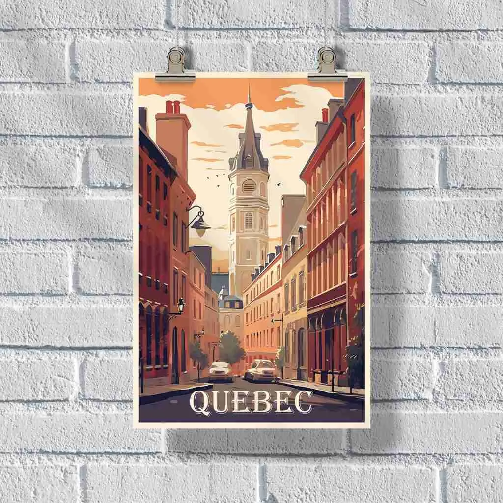 Quebec Old Montreal Poster