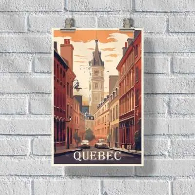 Quebec Old Montreal Poster