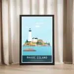 Rhode Island Welcome To Adventure Framed Poster