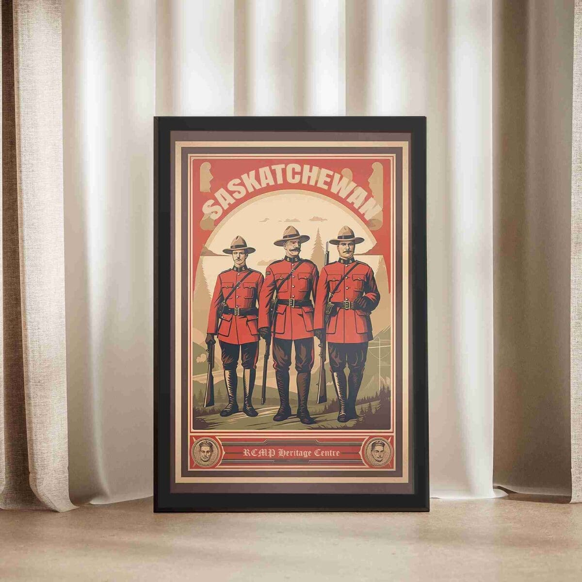 Saskatchewan RCMP Heritage Centre Framed Poster