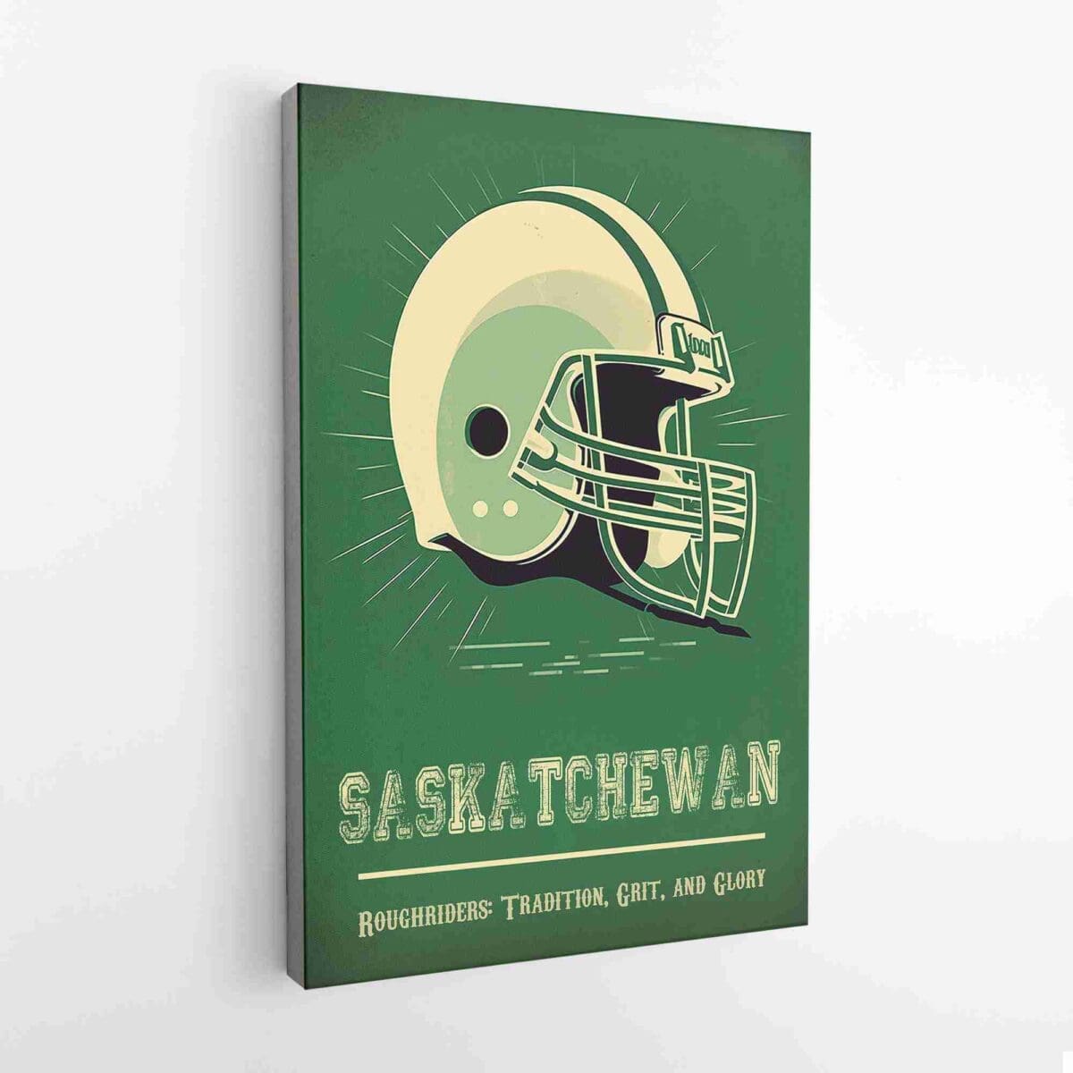 Saskatchewan Roughriders Tradition, Grit, And Glory Canvas