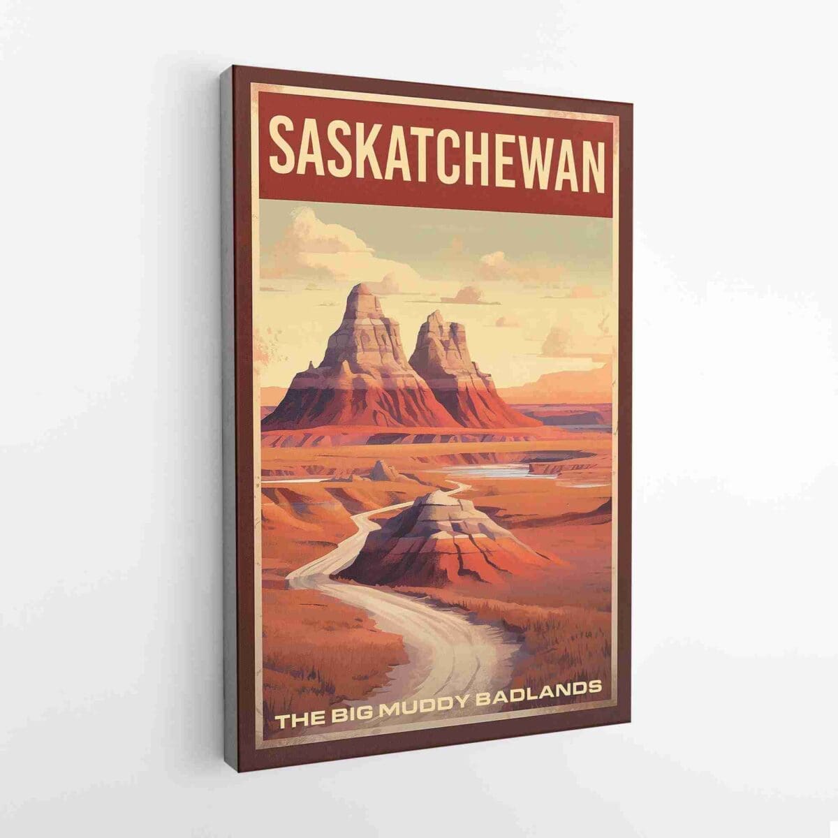 Saskatchewan The Big Muddy Badlands Canvas