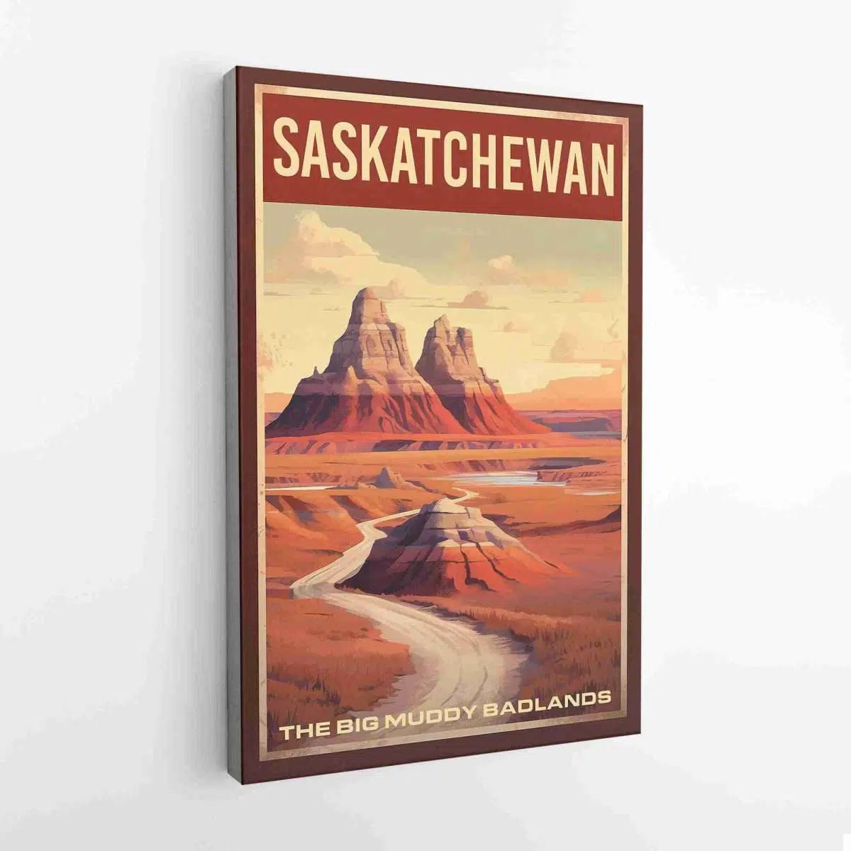 Saskatchewan The Big Muddy Badlands Canvas