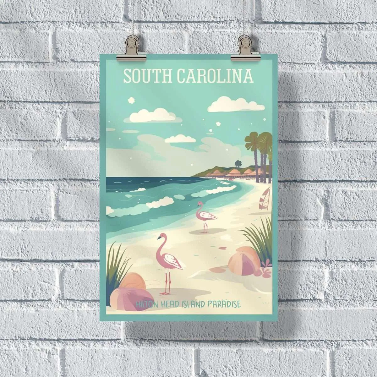 South Carolina Hilton Head Island Paradise Poster