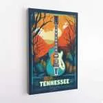 TENNESSEE Home Of The Blues Canvas