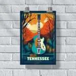 TENNESSEE Home Of The Blues Poster