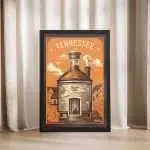 Tennessee Whiskey With A Southern Twist Since 1796 Framed Poster