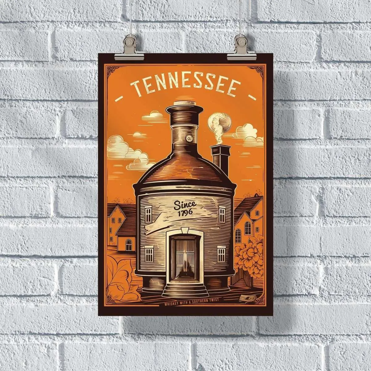 Tennessee Whiskey With A Southern Twist Since 1796 Poster