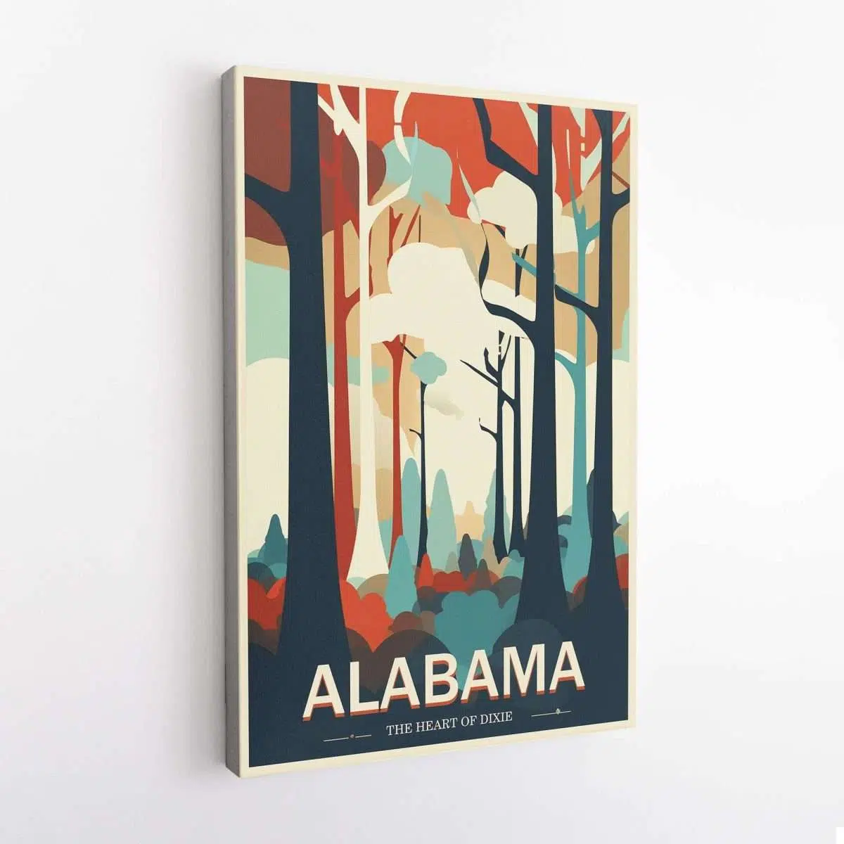 Alabama Abstract Canvas