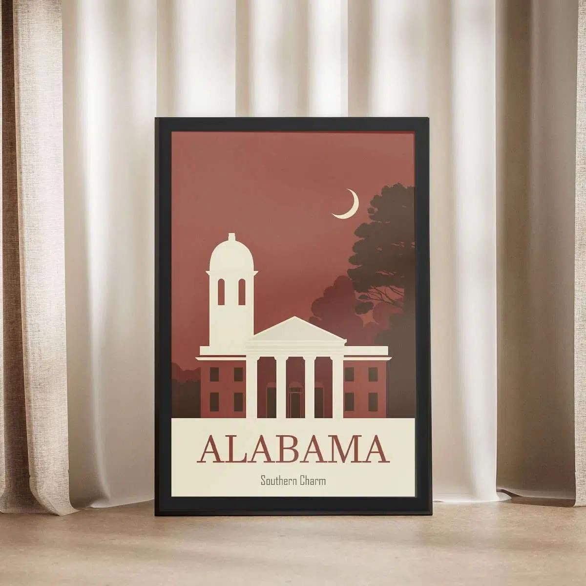 Alabama Southern Charm Framed Poster