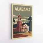 Alabama Spirit Of The South Canvas