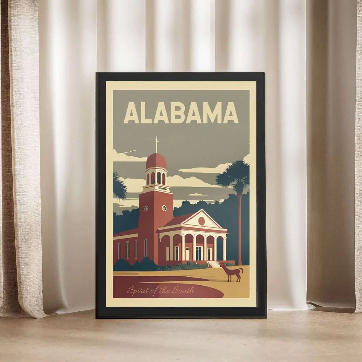 Alabama Spirit Of The South Framed Poster