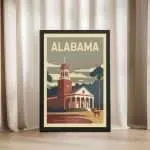 Alabama Spirit Of The South Framed Poster