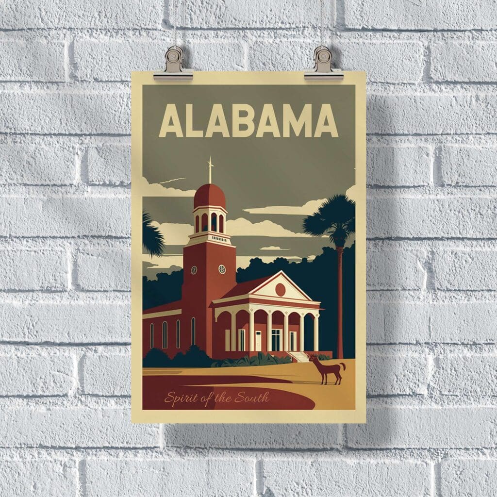 Alabama Spirit Of The South Poster