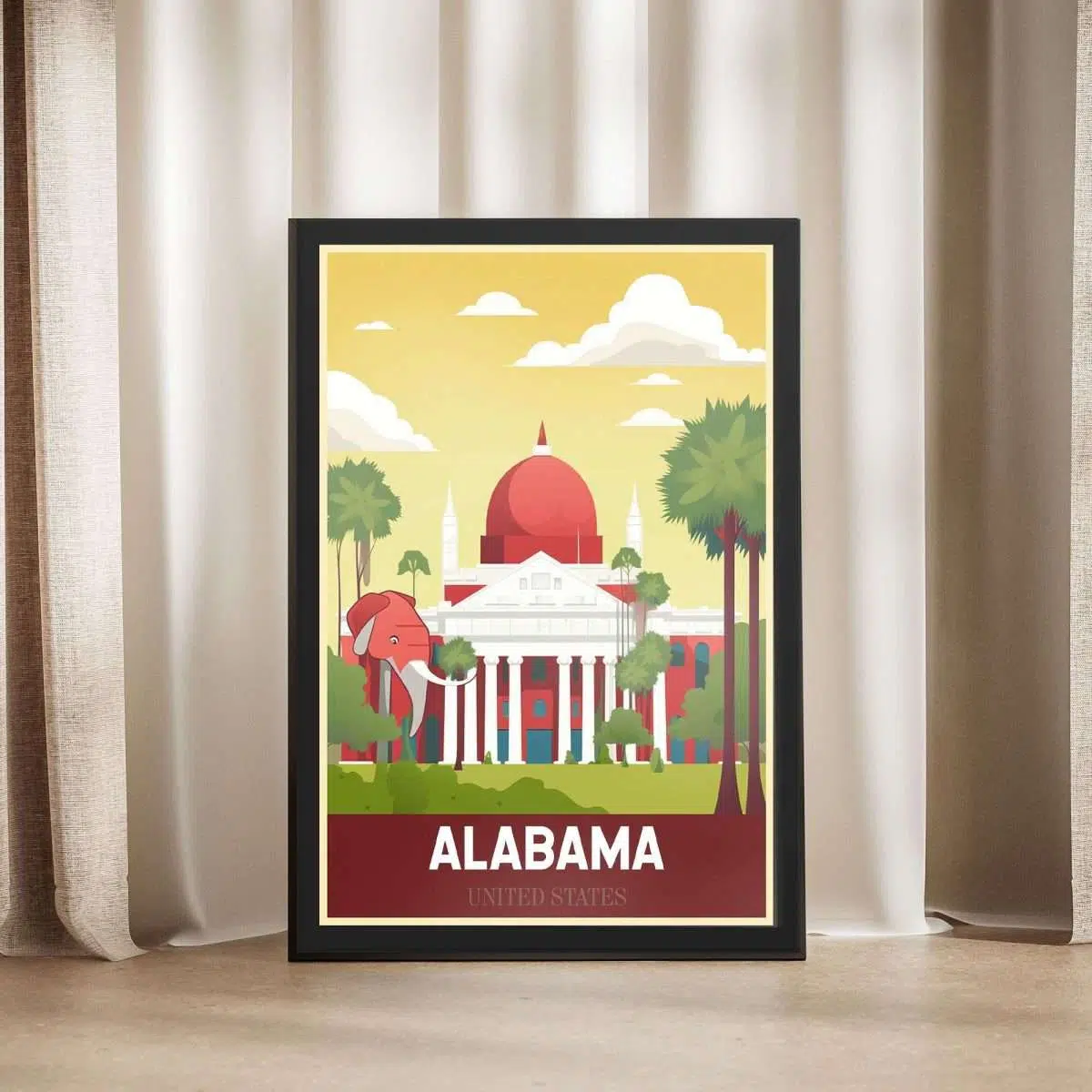 Alabama United States Framed Poster