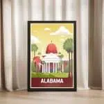 Alabama United States Framed Poster