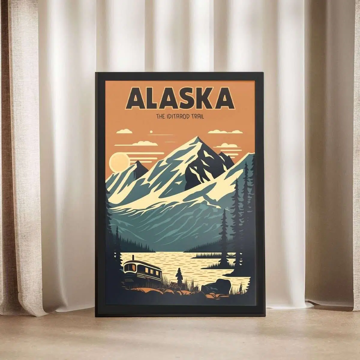 Alaska The Iditarod Trail Framed Poster