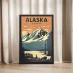 Alaska The Iditarod Trail Framed Poster