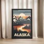 Alaska Sunset Framed Poster